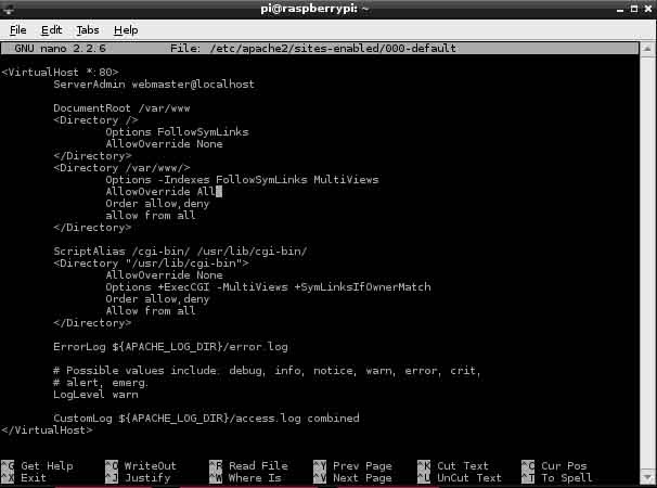 Raspberry Pi: Htaccess und mod_rewrite unter Apache aktivieren