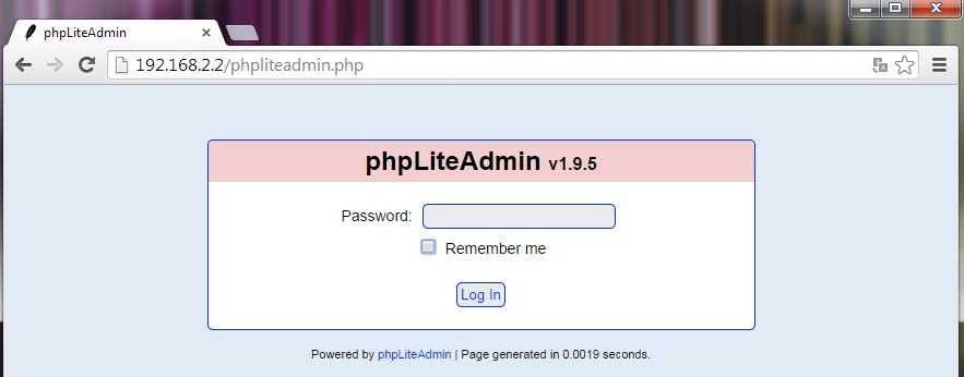 Screenshot phpLiteAdmin