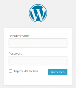 WordPress Login Screenshot