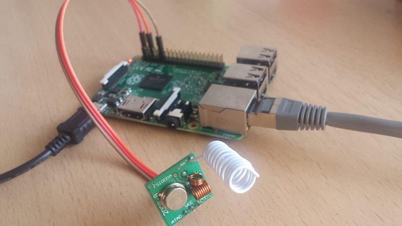 Raspberry Pi 2 mit 443 MHz Sender