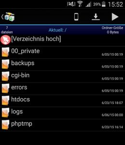 Screenshot AndFTP