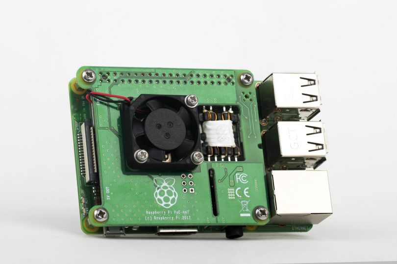 Raspberry Pi 3B+ PoE HAT (Bild: Raspberry Pi Foundation)