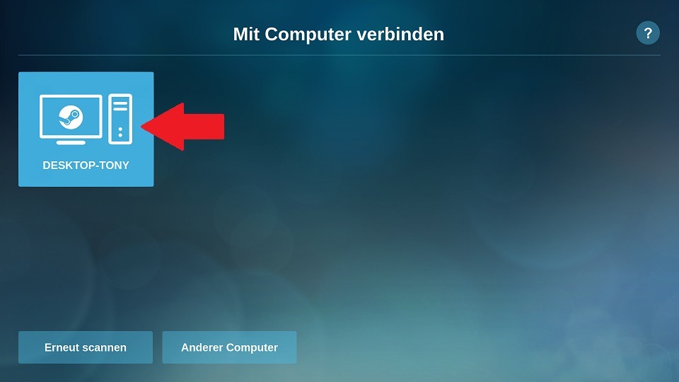 Raspberry Pi Steam Link: Computer verbinden