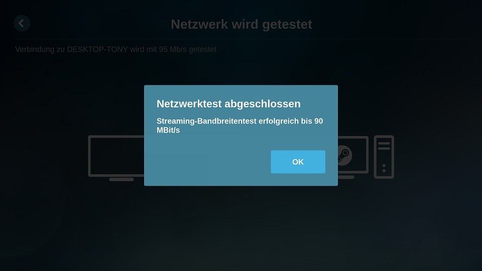 Steam Link Netzwerktest