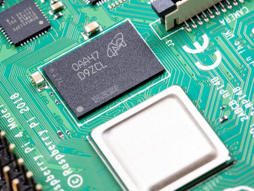 Raspberry Pi 4 8GB RAM Chip (Bild: Raspberry PI Foundation)
